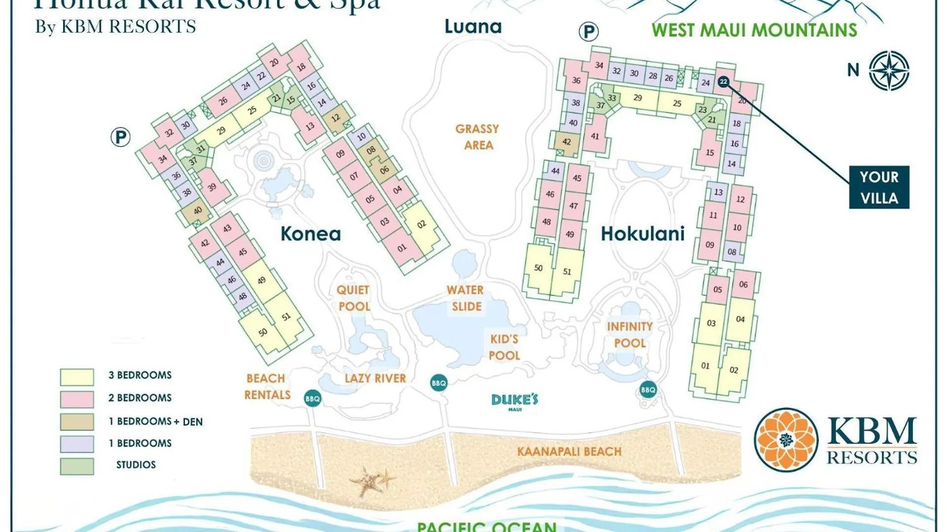 Kbm Resorts Free Car Honua Kai Hokulani 2Bedroom Condo Hkh-222 Xl Lanai Beautiful Mountain Views 카아나팔리